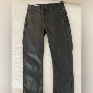 Black leather pants